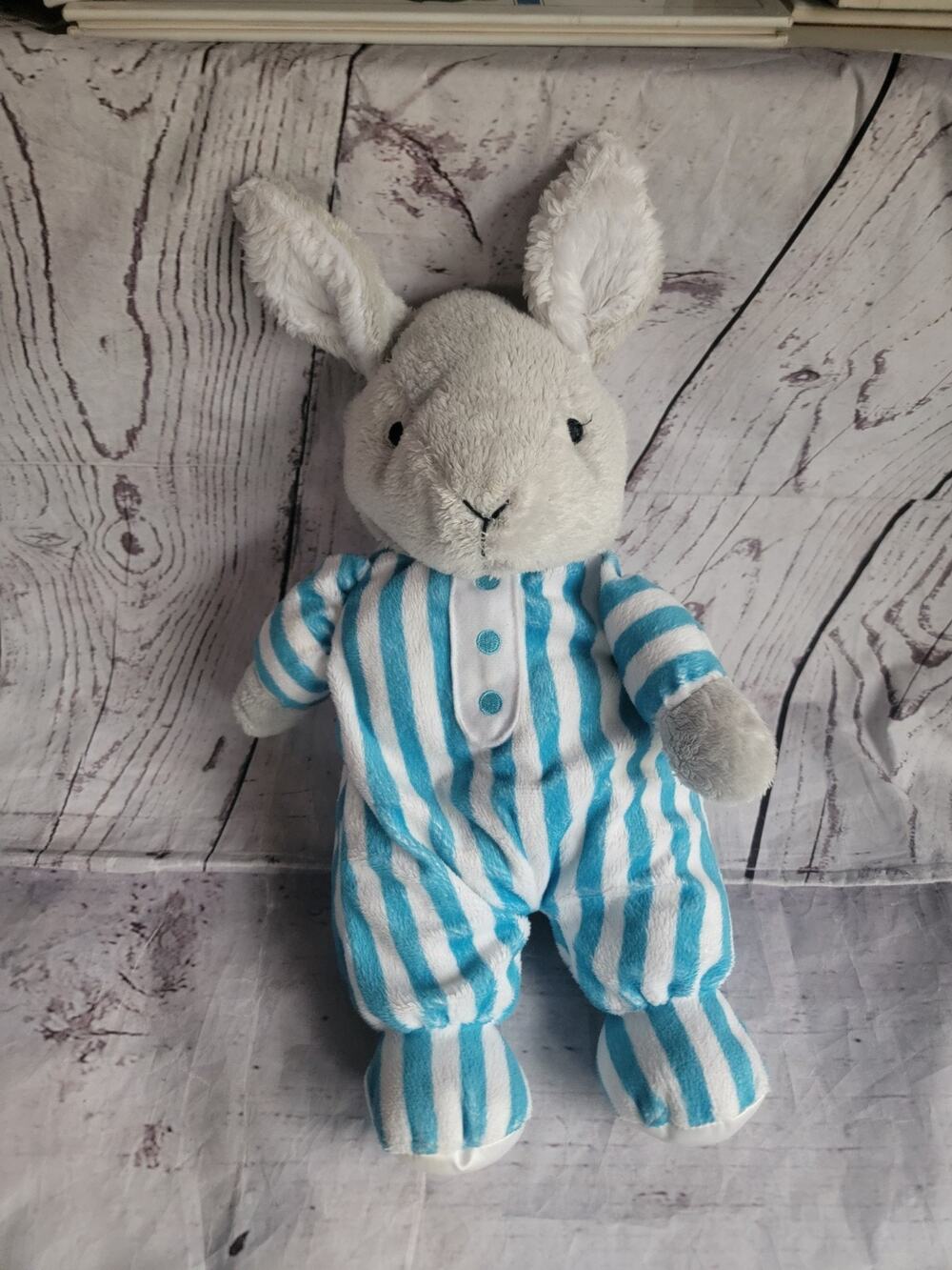Kids Preferred GOODNIGHT MOON Bunny Rabbit Stuffed Animal Striped PJs